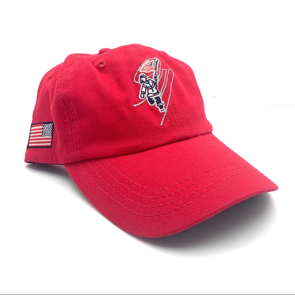 🟣🟡Vintage FDNY “Tunnel2Towers” Red Dat Hat OS